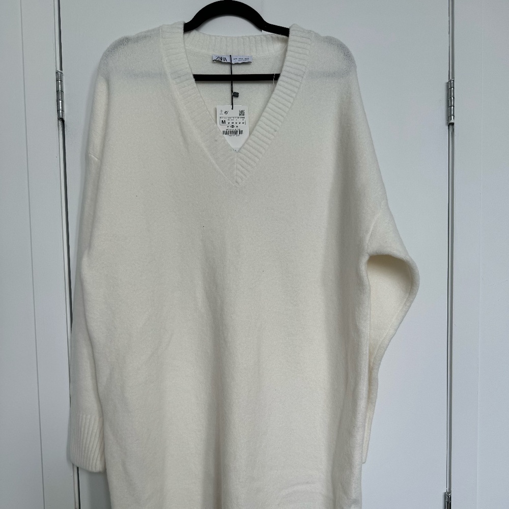 Oversized Sweater Dress - Zara.